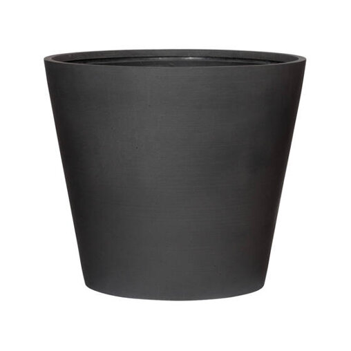 Pottery Pots Refined Bucket ronde plantenbak zwart